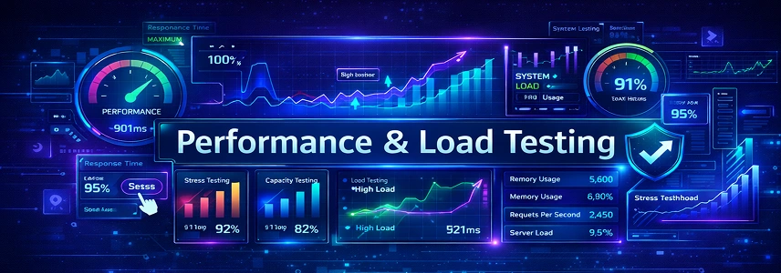 Application performance and load testing solutions